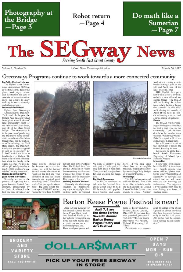 The SEGway News Issue 25, March 30 2017