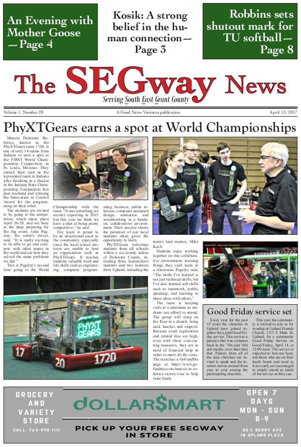 The SEGway News Issue 27 April 13, 2017