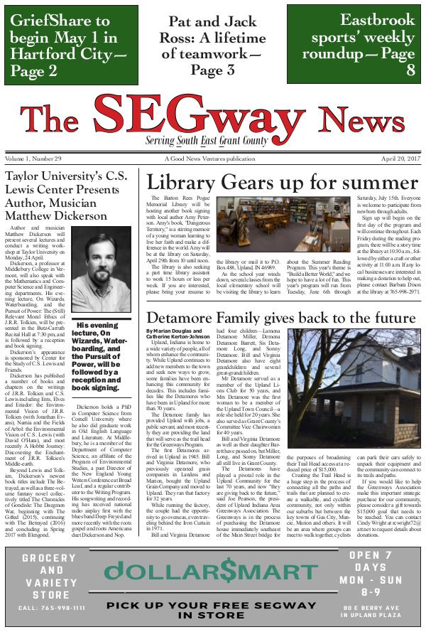 The SEGway News Issue 28 April 20 2017