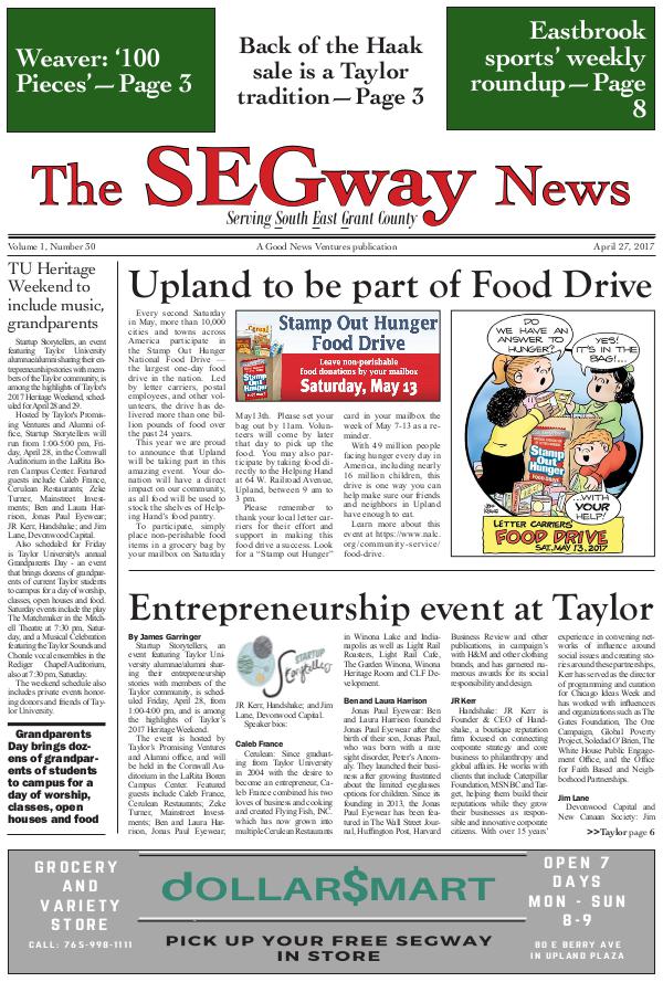 The SEGway News Issue 29, April 27 2017