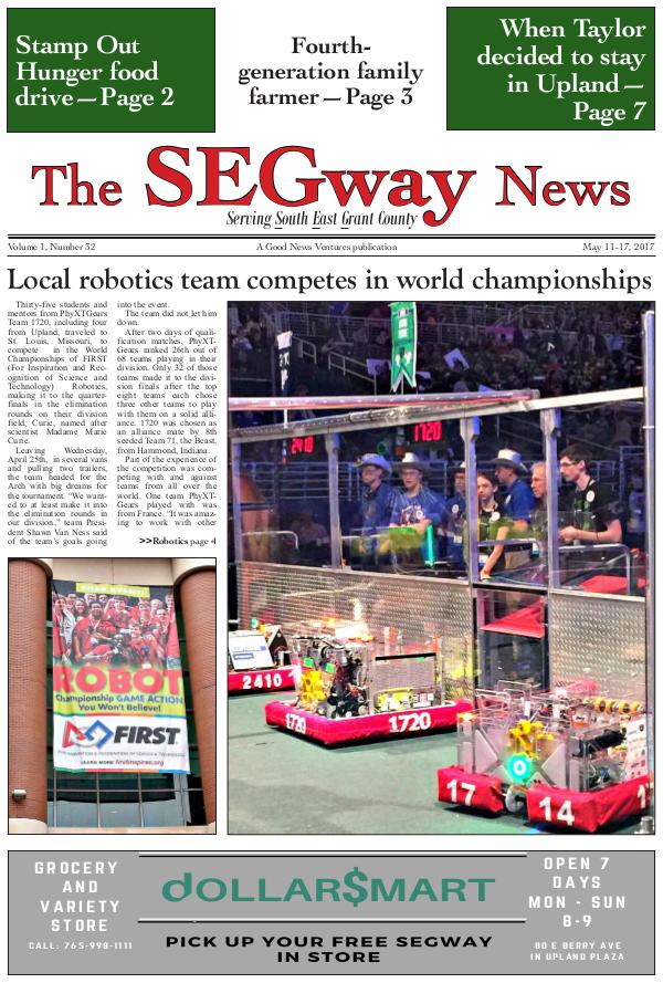 The SEGway News Issue 31, May 11 2017