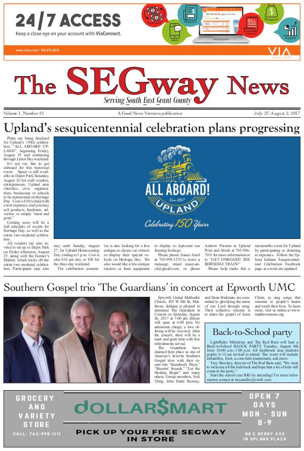 The SEGway News Issue 41, 27 July 2017