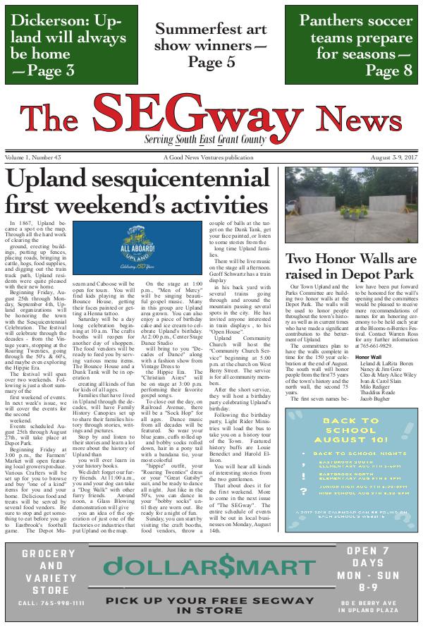 The SEGway News Issue 42, 3 August 2017