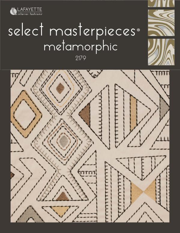 Select Masterpieces Fabric Collections by Lafayette Interior Fashions Book 2179, Metamorphic