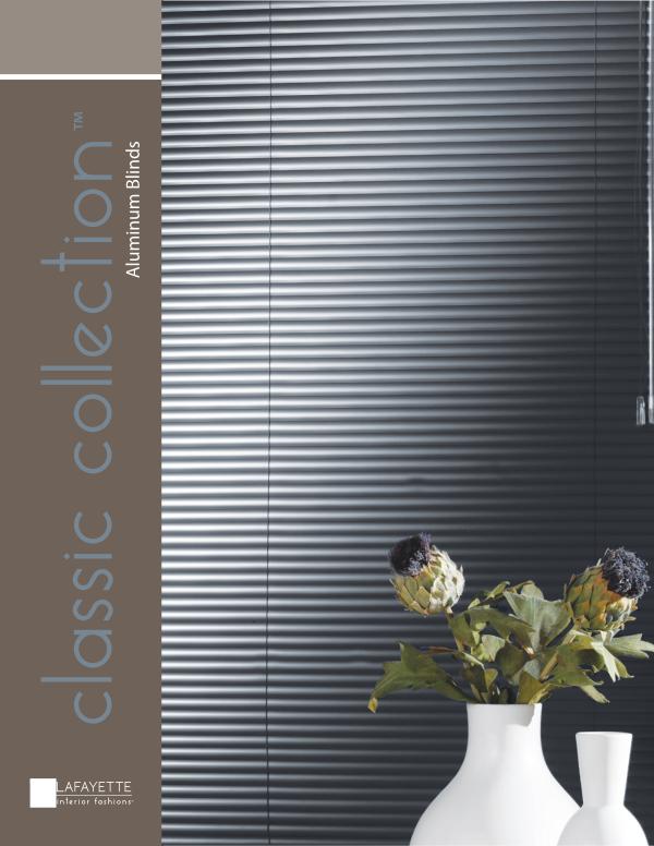 Lafayette Interior Fashions Classic Collection Aluminum Blinds