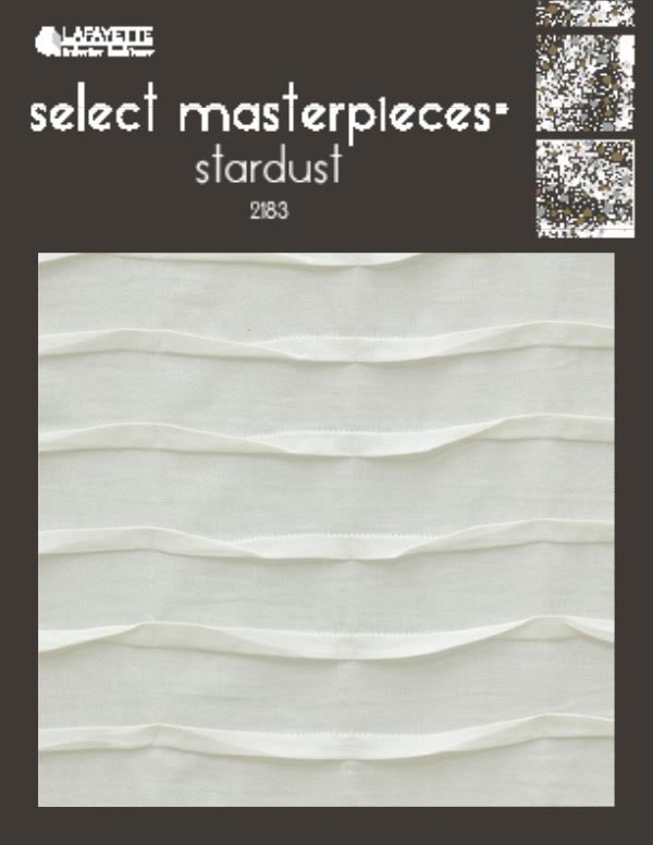Select Masterpieces Fabric Collections by Lafayette Interior Fashions Book 2183, Stardust
