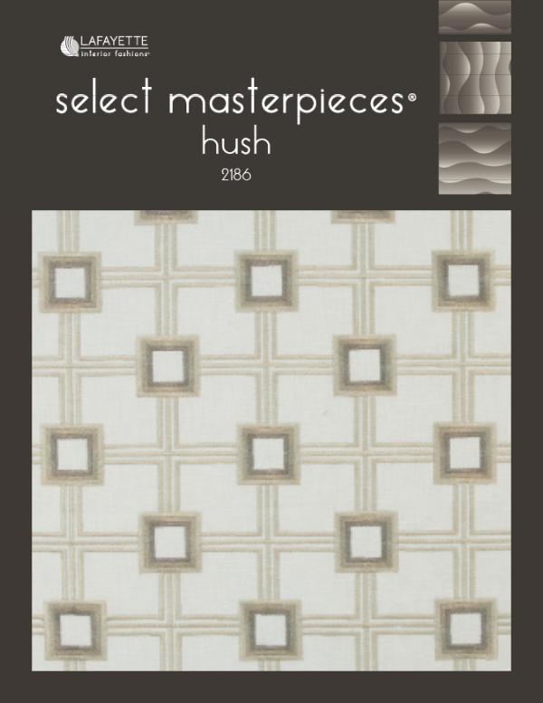 Select Masterpieces Fabric Collections by Lafayette Interior Fashions Book 2186, Hush