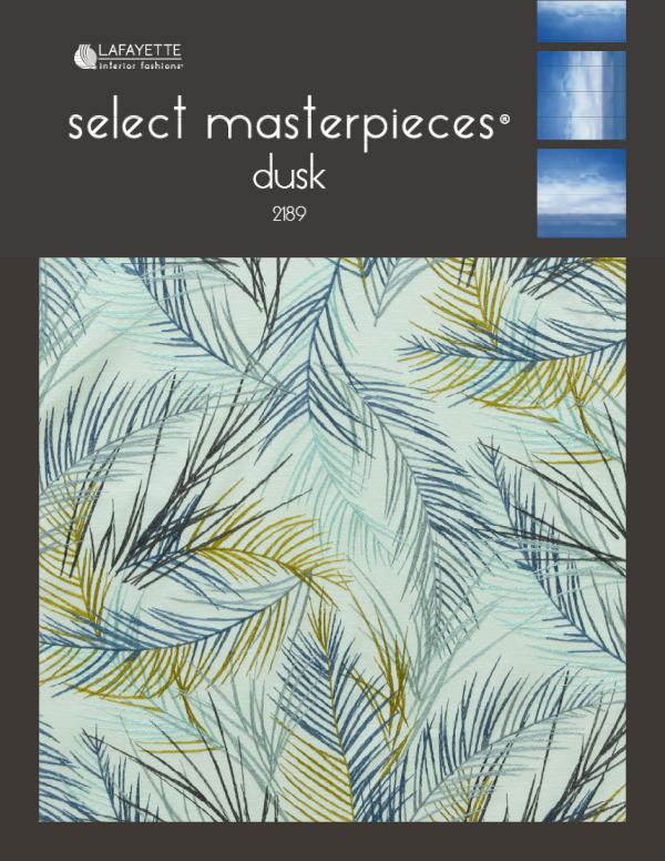 Select Masterpieces Fabric Collections by Lafayette Interior Fashions Book 2189, Dusk
