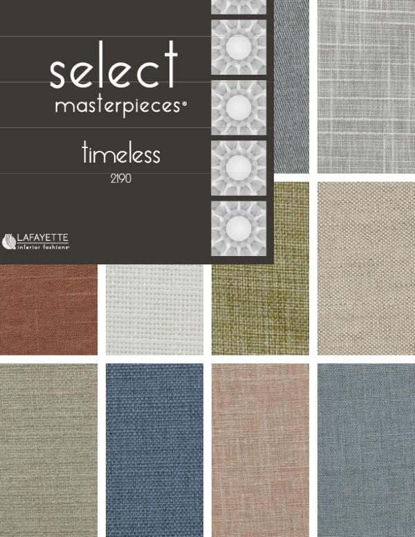 Select Masterpieces Fabric Collections by Lafayette Interior Fashions Book 2190, Timeless