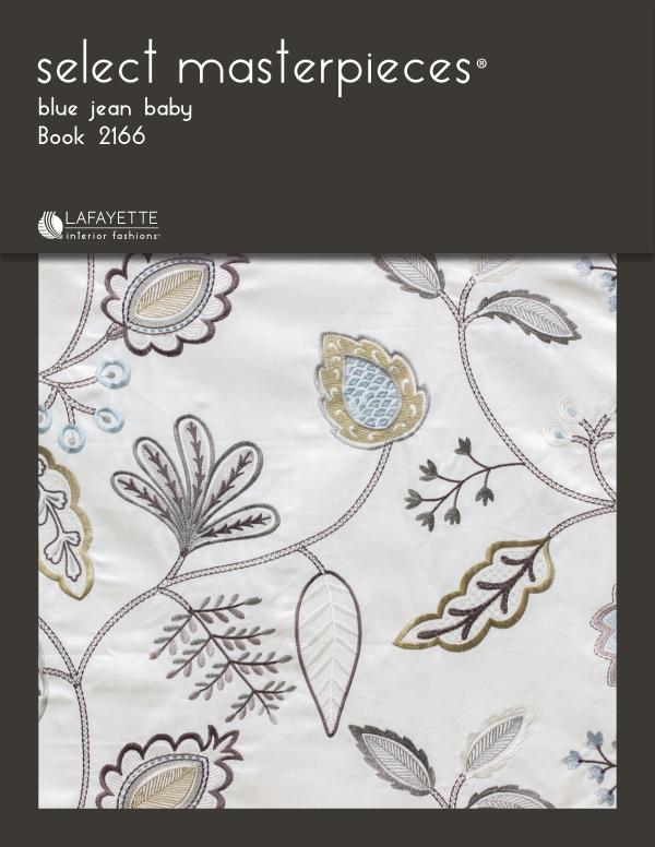 Select Masterpieces Fabric Collections by Lafayette Interior Fashions Book 2166, Blue Jean Baby
