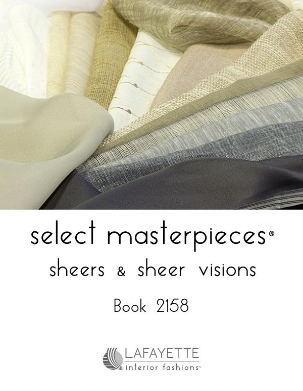Select Masterpieces Fabric Collections by Lafayette Interior Fashions Book 2158, Sheers and Sheer Visions