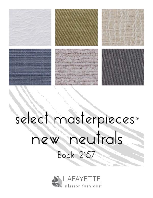 Select Masterpieces Fabric Collections by Lafayette Interior Fashions Book 2157, New Neutrals