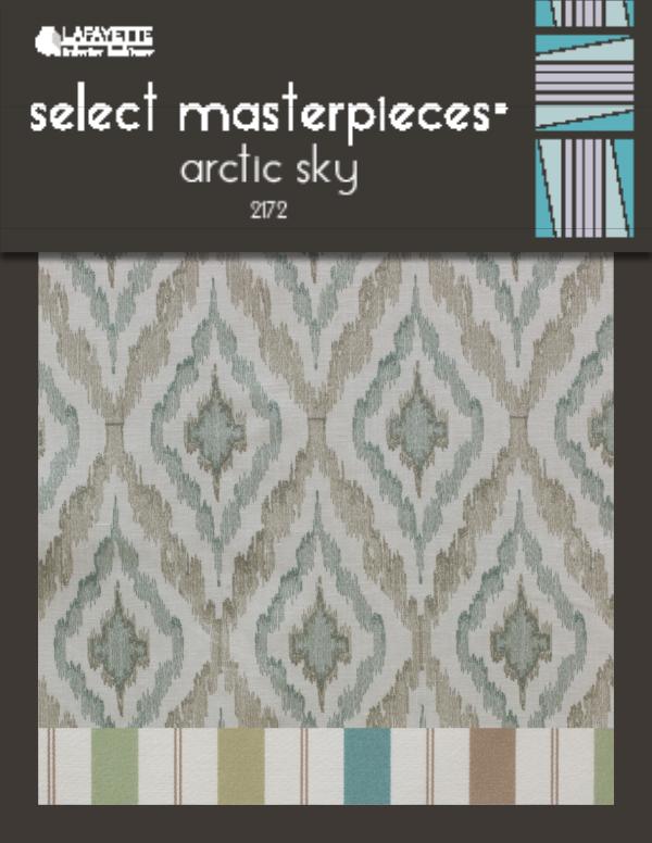 Select Masterpieces Fabric Collections by Lafayette Interior Fashions Book 2172, Arctic Sky
