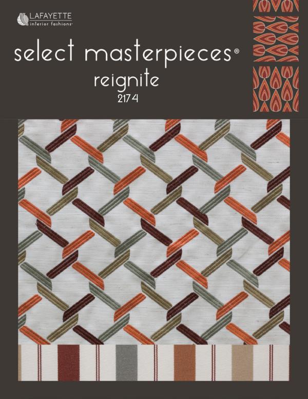 Select Masterpieces Fabric Collections by Lafayette Interior Fashions Book 2174, Reignite