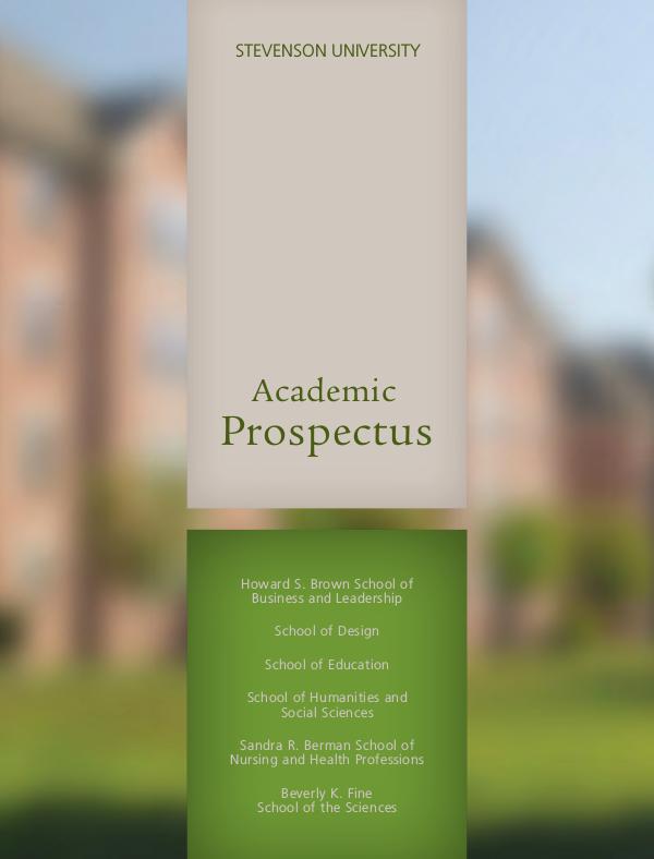 Academic Prospectus