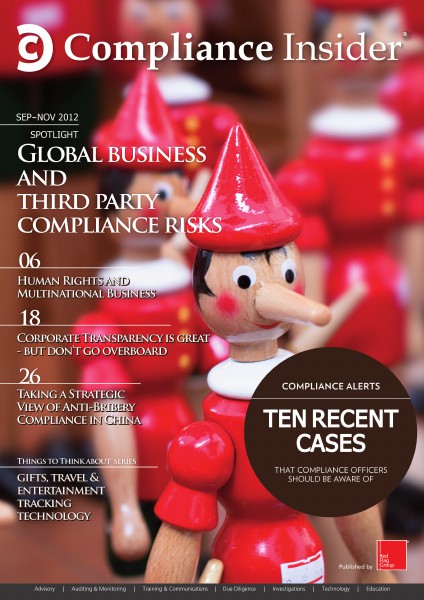 Compliance Insider® Issue 2 Sept–Nov 2012