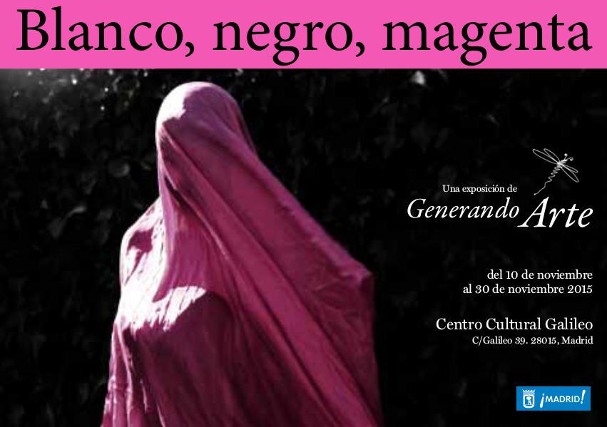 Blanco, Negro y Magenta. Exposición Generando Arte. Madrid Noviembre 2015