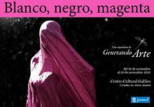 Blanco, Negro y Magenta. Exposición Generando Arte. Madrid