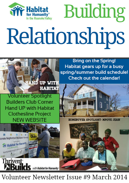 Building Relationships Issue #9 March 2014