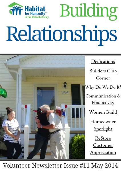 Building Relationships Issue #11 May 2014