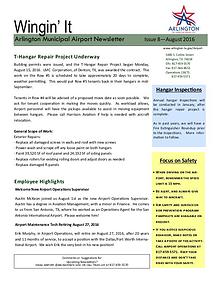 Wingin' It - Arlington Municipal Airport Newsletter