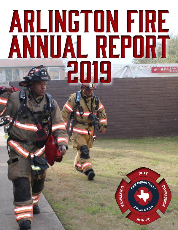 FY2019 Arlington Fire Department Annual Report FY 2019