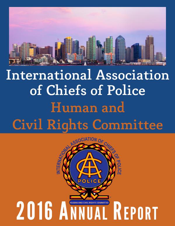 IACP Human and Civil Rights Committee 2016 Annual Report 1