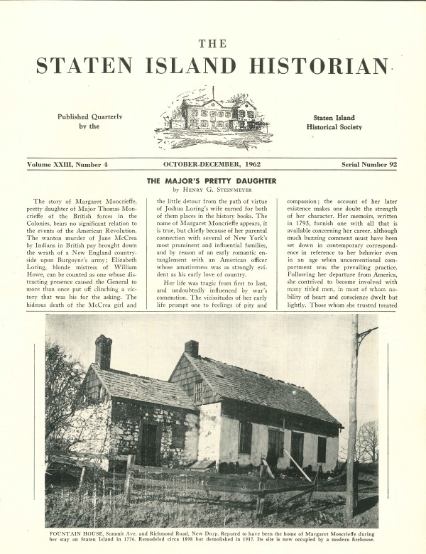 Staten Island Historian Dec 1962
