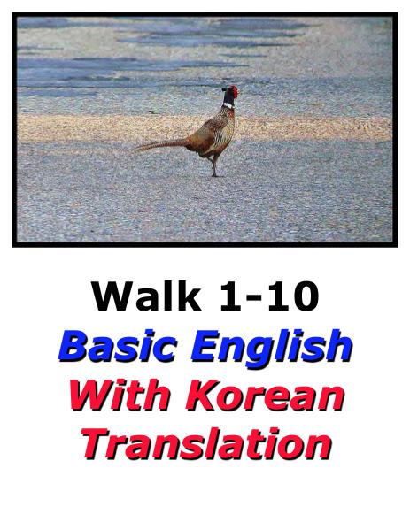 Learn English Here with Korean Translation-Walk 1 #1-10