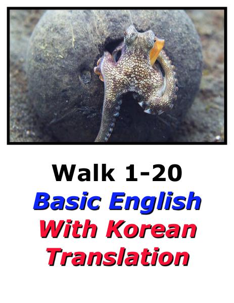 Learn English Here with Korean Translation-Walk 1 #1-20