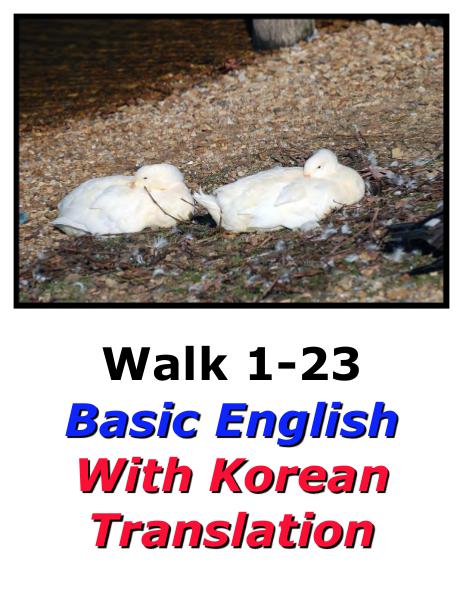 Learn English Here with Korean Translation-Walk 1 #1-23