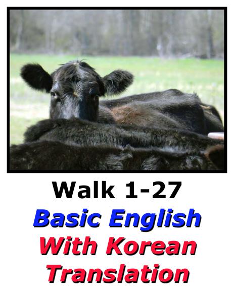 Learn English Here with Korean Translation-Walk 1 #1-27
