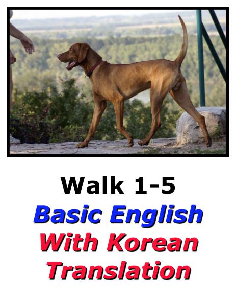 Learn English Here with Korean Translation-Walk 1 #1-5