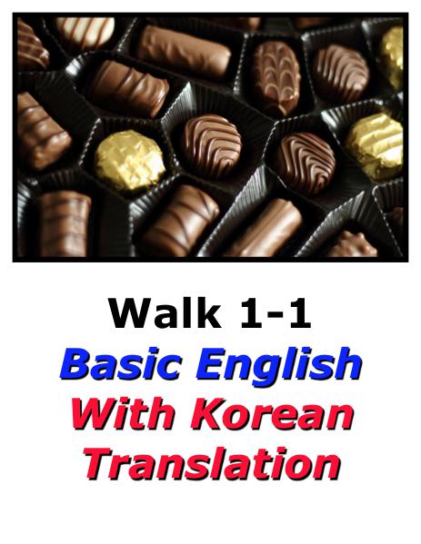 Learn Korean Here with English Translation-Walk 1 #1-1