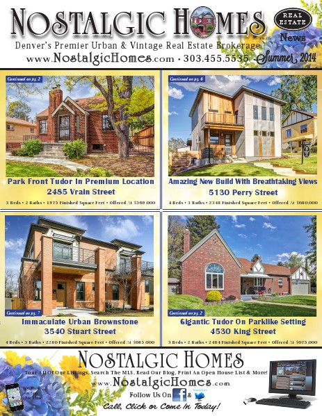 Nostalgic Homes Real Estate Newsletter Summer 2014