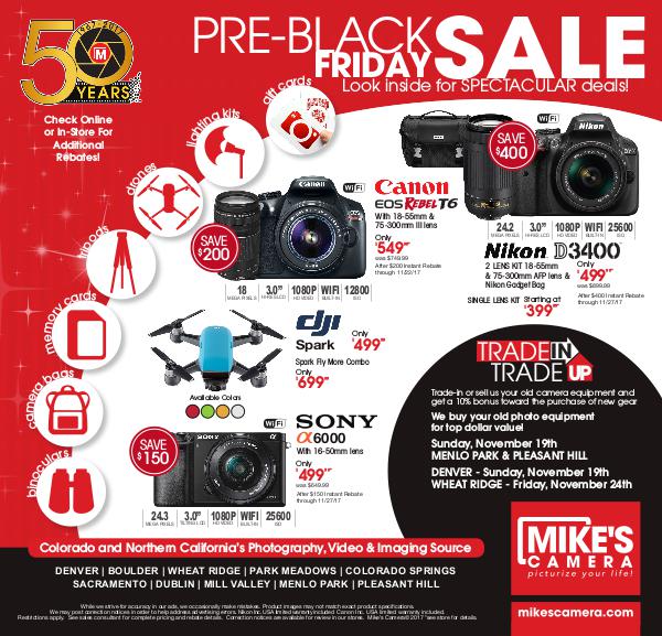 Mike's Camera Weekly Ad Mike's Camera Pre-Black Friday Sale