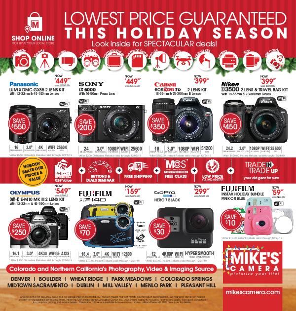Mike's Camera Weekly Ad Mike's Camera Holiday Insert