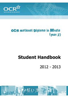 OCR National Diploma in Media (year 2)