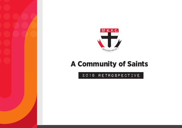 A Community of Saints 2018 Community Perspective 2018