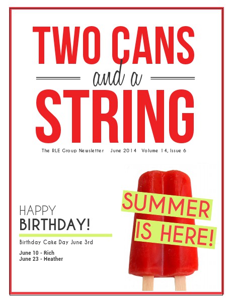 Two Cans and a String June 2014