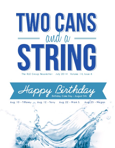Two Cans and a String August 2014