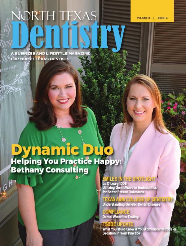 North Texas Dentistry Volume 8 Issue 4 2018 ISSUE 4 DE