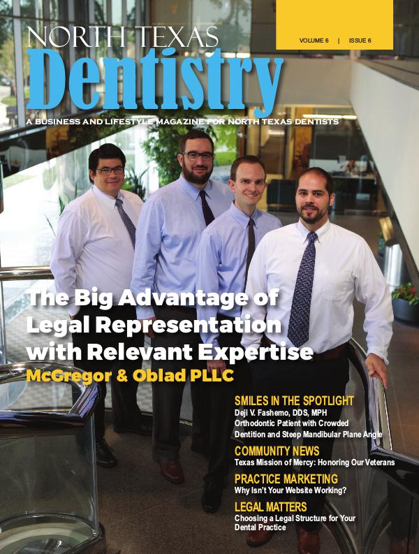 North Texas Dentistry Volume 6 Issue 6 North Texas Dentistry Volume 6 Issue 6