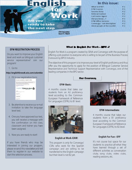 English for work newsletter march 2014