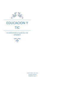 Educacion y Tic