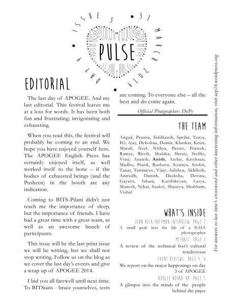 Pulse Day 4 Issue 5