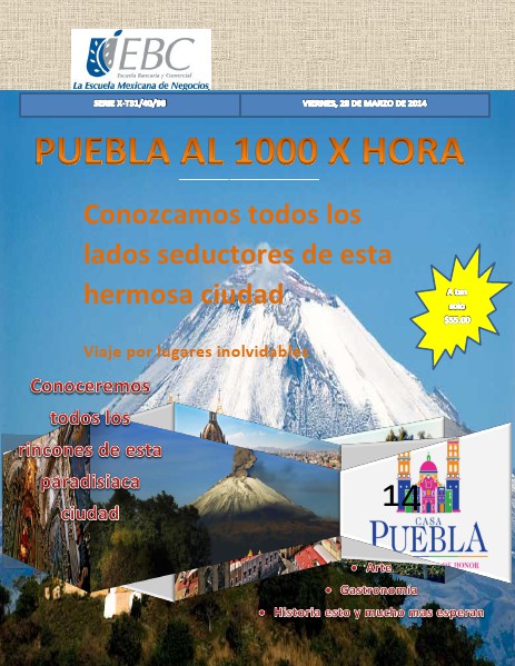 Puebla al 1000 X Hora Jun. 2014