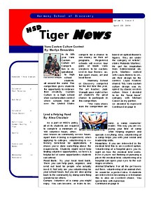 HSD Tiger News volume 1