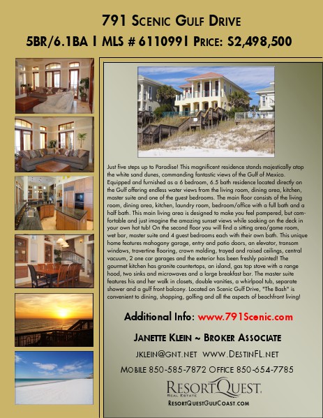 791 Scenic Gulf Drive Brochure 1