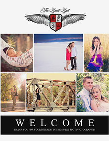 The Sweet Spot Photography Welcome Packet